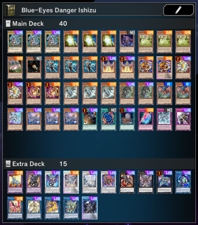 Blue Eyes Danger Ishizu is the best way to play the Ishizu cards before  Tear comes out