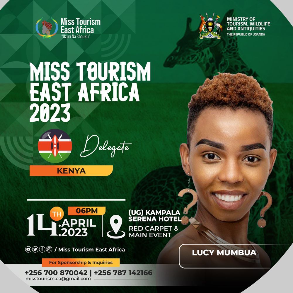 misstourismea's tweet photo. Meet the beautiful Lucy Mumbua. She will be representing Kenya in the miss tourism east Africa beauty pageant come 14th April at Serena hotel Kampala
#beautybeyondborders 
@kampalaserenahotel @wilkinskanye @uwec_entebbezoo 
@hotel_lavena https://t.co/xM6fz00z3f