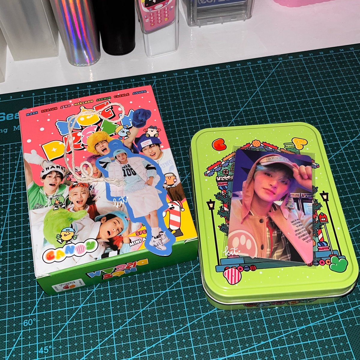 y4ngkrts's tweet photo. wtt lft ph #y4ngkrtrade

have : mark candy special ver. pc and ornament 
want : jaemin equivalent / wishlist 

##. nct dream candy winter special album pc photocard trade mark jaemin haechan yangyang https://t.co/MVkO9y2rPz