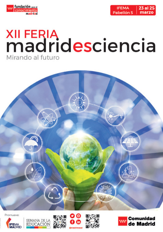 educacmadrid's tweet photo. 👩‍🔬 ¿Ya tienes tu entrada para la próxima Feria #MadridEsCiencia? ¡Es gratuita!

👨‍🔬 Más de 700 actividades lúdicas y participativas para conocer el trabajo de innovación científico-tecnológica de la @ComunidadMadrid.

📆 23-25 de marzo. 

📲 +Info: https://t.co/odNHHceNky https://t.co/4gnus7AV8T