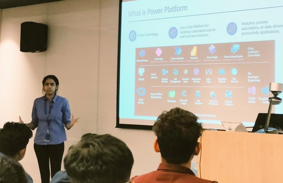 deepesh_palkar's tweet image. Talk on Power Platforms and Power Pages by Vijeta Pai at Azure OpenSource Day at Microsoft Mumbai.
#AzureOpenSourceDay 
#OSDayMumbai
#PowerApps #LCNC
 @azdevindia @nilexshinde