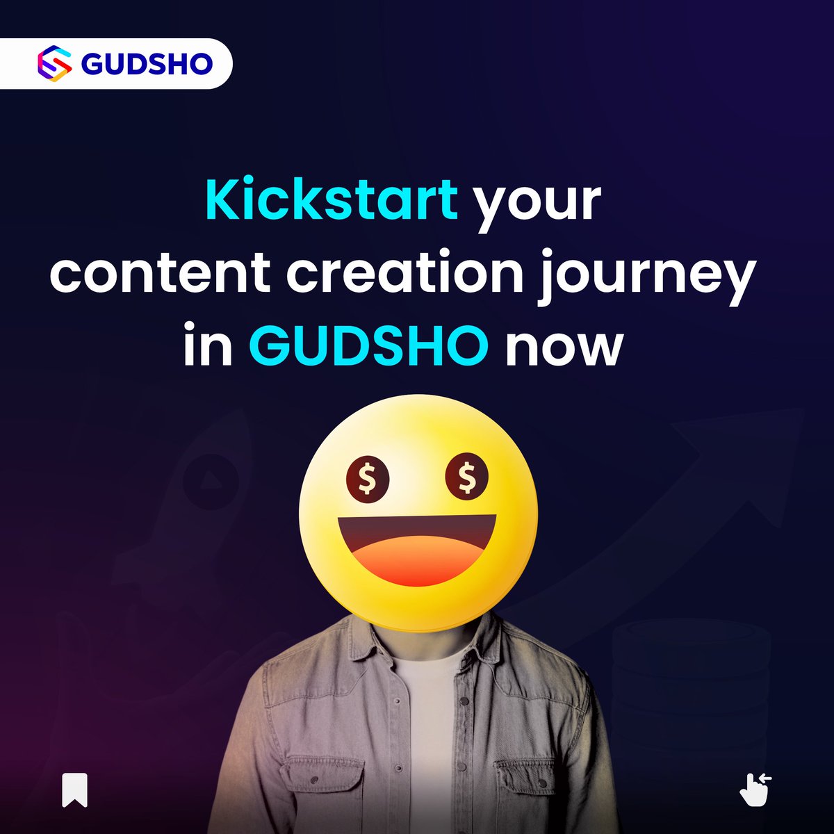 GudShoVideo's tweet image. Emojis and expression go hand in hand, but what about expansion? Decide which emoji you want to be.

#GUDSHO #videomonetization #videocreator #creator #contentcreator #platformforcreators #creatorscommunity #gudshoforcreators #revenue #monetization #youtube #emoji
