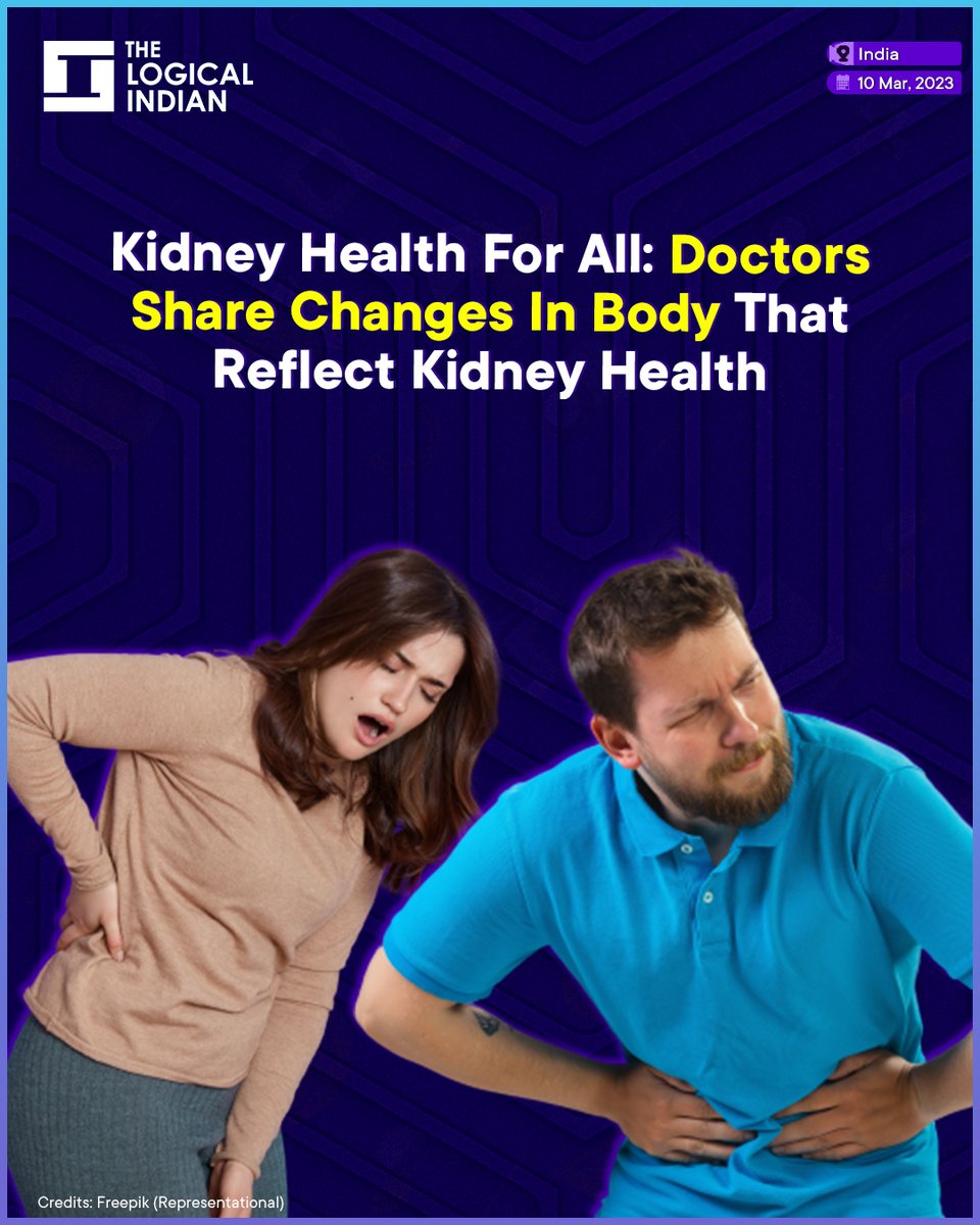 Doctors said people could keep a tab on their kidney function with simple tests that may be done once a year. After examining your appearance in the mirror, take a moment to research the condition of your kidneys.

#KidneysMatter  #healthylifestyle  #healthybody  #kidneyhealth