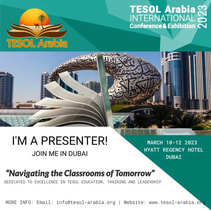 Join me <a href="/TESOLArabia/">TESOL Arabia</a> tomorrow to learn more about how classroom action research can transform your class #EFL #actionresearch #tesol #dubai #UAE #tesolarabia #professionaldevelopment