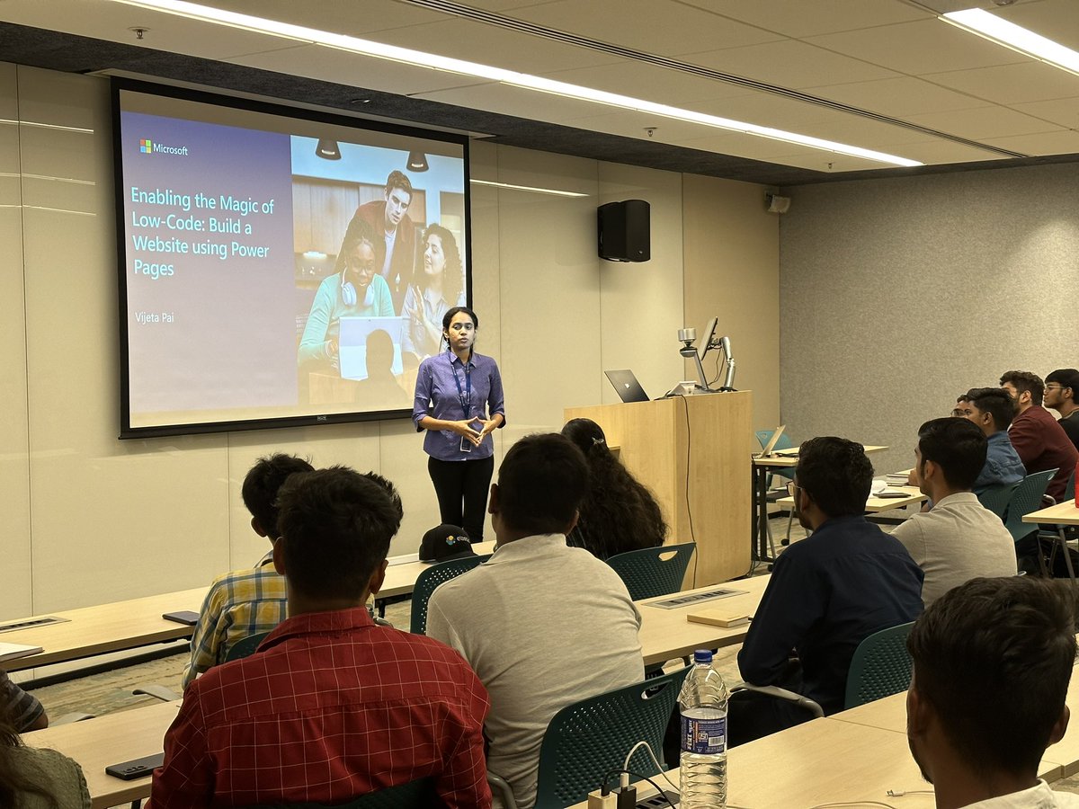 nilexshinde's tweet image. Learning more about building websites using Power Pages from our amazing speaker @vijetapai  at #AzureOpenSourceDay Mumbai