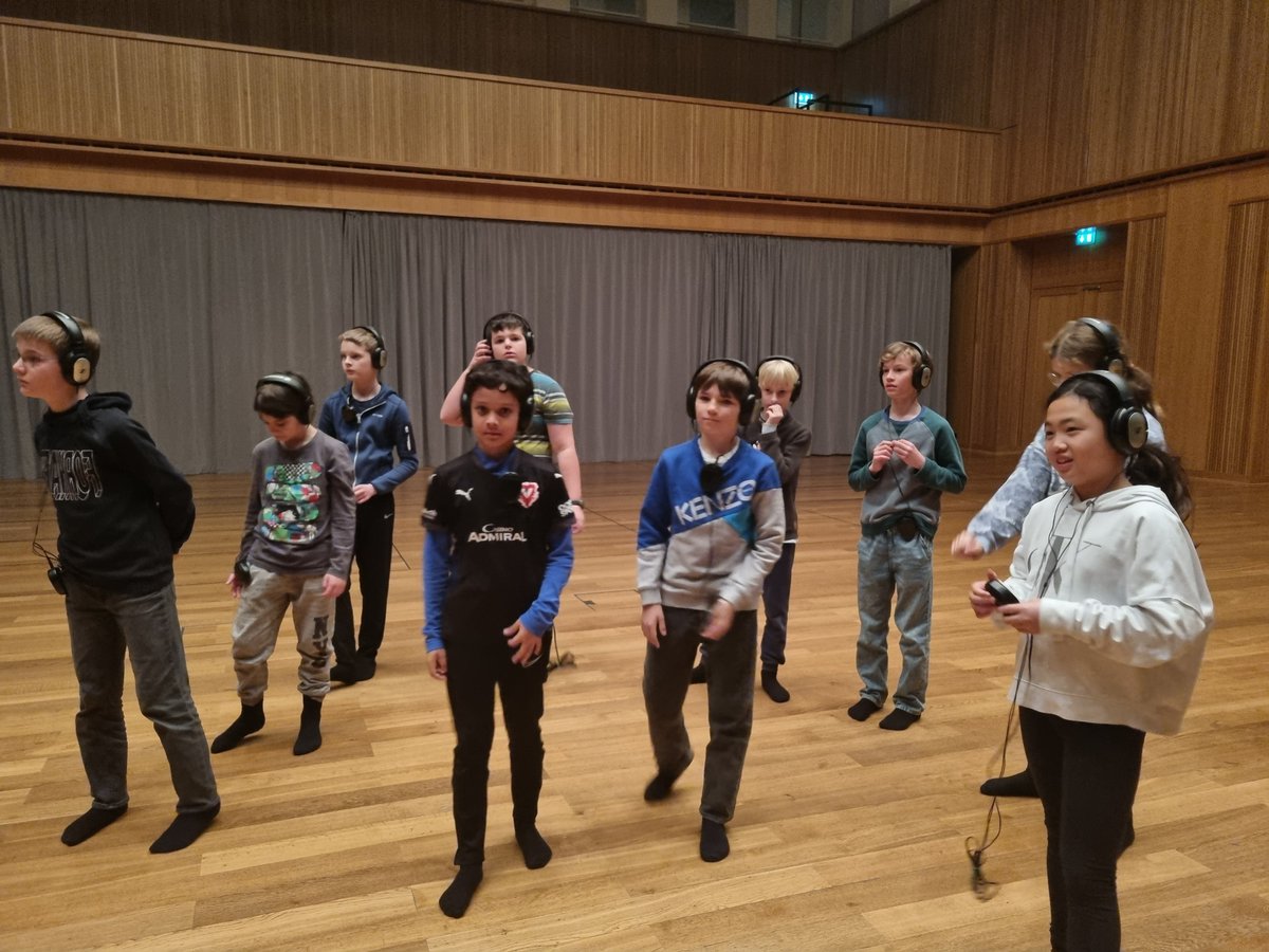 ISRprimary's tweet photo. This week #ISRgrade5_6 visited the TAK theatre and participated in a production called ‘Wald’. It was an immersive experience in which all of the students took part, answered questions and learned a lot about the feelings in a forest in German @ISRheintal #ISRlanguages #IBPYP https://t.co/ZAkcRqfrbW