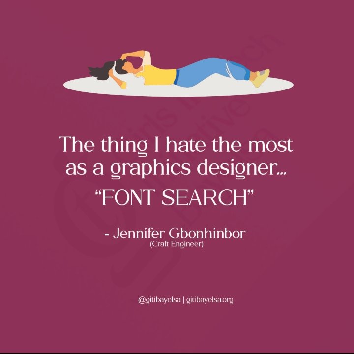 gitibayelsa's tweet image. Font searching is one of the greatest parts of graphics design. 
With the right font, everything is beautiful, but with the wrong font, eh! you could literally spend hours or days on just one part of the design. 

#fontwahala