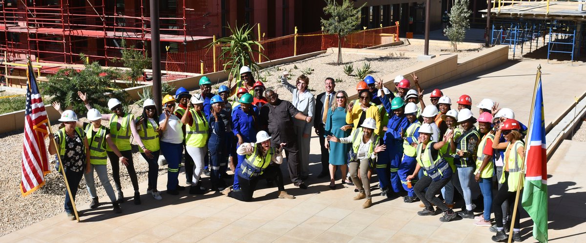 U.S. Embassy Namibia (@usembnamibia) on Twitter photo Happy #WomaninConstructionDay! We're proud to celebrate the amazing women who are breaking down barriers in the industry. Shoutout to <a href="/BLHarbert/">BL Harbert</a> <a href="/State_OBO/">Robina</a> for employing over 125 talented women on the new <a href="/USEmbNamibia/">U.S. Embassy Namibia</a> construction project #BuildingEquality #USinNamibia 🚧👷♀️💪 Happy #WomaninConstructionDay! We're proud to celebrate the amazing women who are breaking down barriers in the industry. Shoutout to <a href="/BLHarbert/">BL Harbert</a> <a href="/State_OBO/">Robina</a> for employing over 125 talented women on the new <a href="/USEmbNamibia/">U.S. Embassy Namibia</a> construction project #BuildingEquality #USinNamibia 🚧👷♀️💪