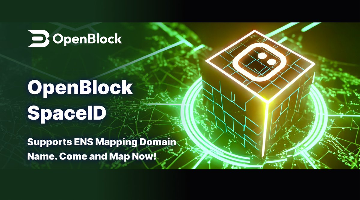 Congrats on the partnership with <a href="/spaceid/"></a>  🙌

🔵  Update on Web3 domains 👉 OpenBlock users now can register &amp; display SpaceID in their seedless wallet and transfer #Arbitrum with SpaceID!

Come and log in to OpenBlock and Map your ID.

#SPACEID  #OpenBlock