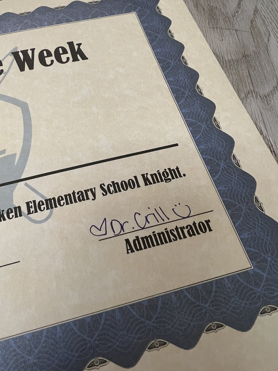 Today was the first time I signed certificates with my new title! I’m still getting used to it.