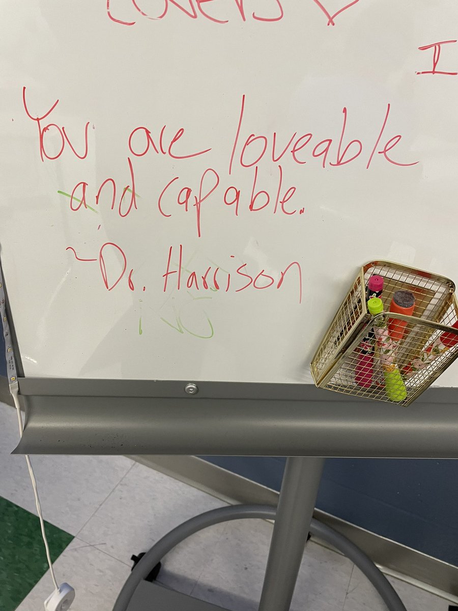 My students love to get love from <a href="/ChadHarrisonSG/">Chad Harrison</a> my affirmation station is my Ss daily reminder to #bekind #nccvtworks <a href="/St_GeorgesTHS/">St. Georges THS</a>