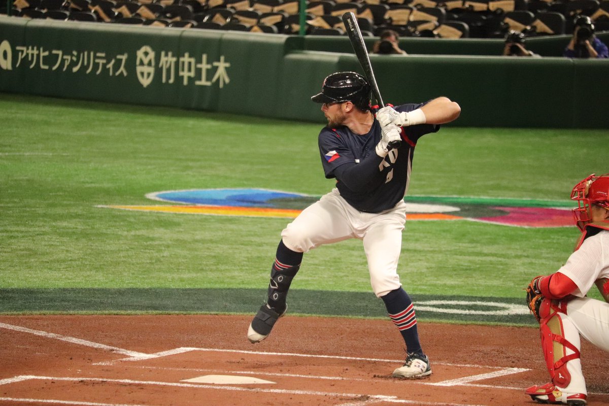 seizin_kannzaki's tweet photo. チェコ代表の2番打者、ソガードの打席
元メジャーリーガー
#WorldBaseballClassic
#WBC2023
#チェコ代表
#EricSogard https://t.co/y6F7wHCm62