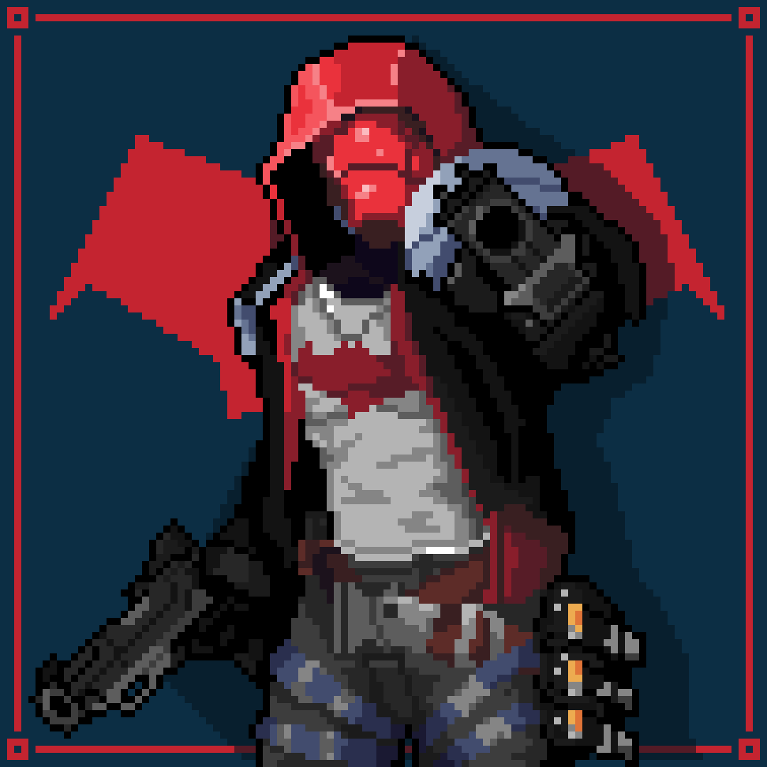 ygdran's tweet image. Do I look like a #SideCharacter to you?!!
RedHood - Batman Arkham Knight for Today's @Pixel_Dailies 
#pixelart #pixel_dailies #aseprite #batman #arkham #knight #redhood #JasonTodd #game #art #AntiHero #guns