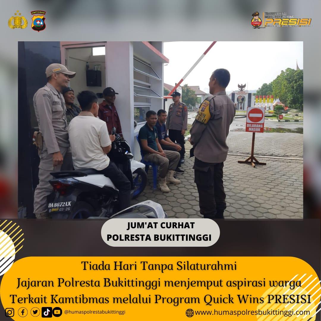 OmsemiP's tweet photo. Mendengarkan aspirasi masyarakat terkait Kamtibmas melalui Program Quick Wins PRESISI  Jum'at Curhat

#polrestabukittinggi #jumatcurhat #poldasumbar #divisihumaspolri #quickwinspresisi https://t.co/20pmsWhupZ