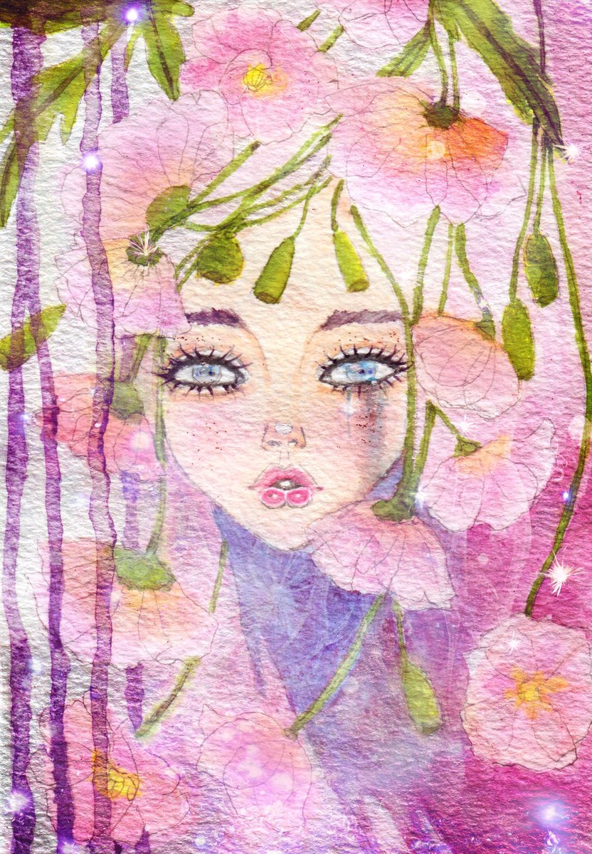 <a href="/wubbushi/">Jonathan Washburn</a> Hi Wubbushi 🫶🏼🌸
My fresh drop 
Watercolor on paper 

Raffle of physical art is included once all editions are sold out 🤍
Link below 👇🏽