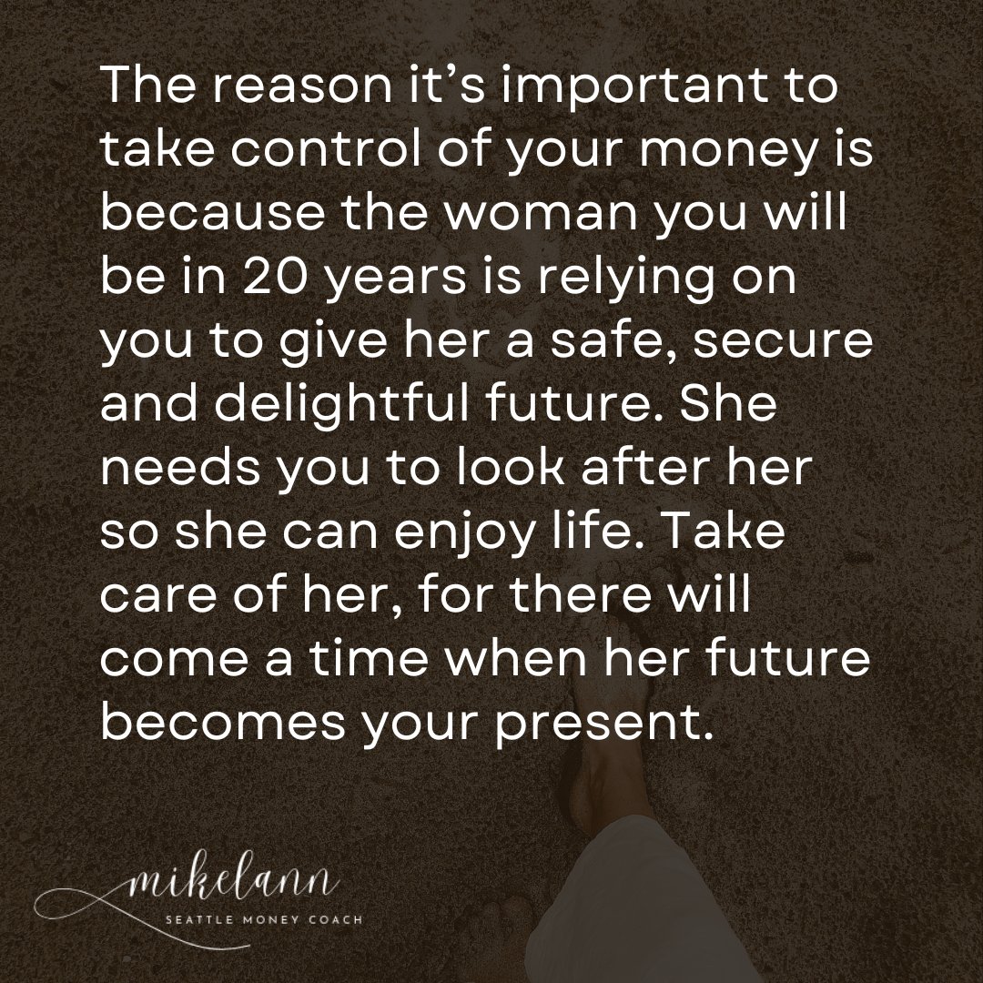 Mikelann's tweet photo. #futureself #moneycoach #seattlemoneycoaching https://t.co/oi8tJlDe8e