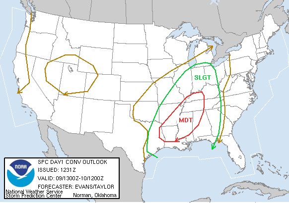 March 9, 2006:

A significant derecho event impacted numerous states from Texas to Kentucky. The Storm Prediction Center received over 350 thunderstorm wind reports, several of which eclipsed 65 kts. Eight tornadoes were confirmed, the strongest of which was rated F2.

#wxhistory https://t.co/S4AQjcliKl