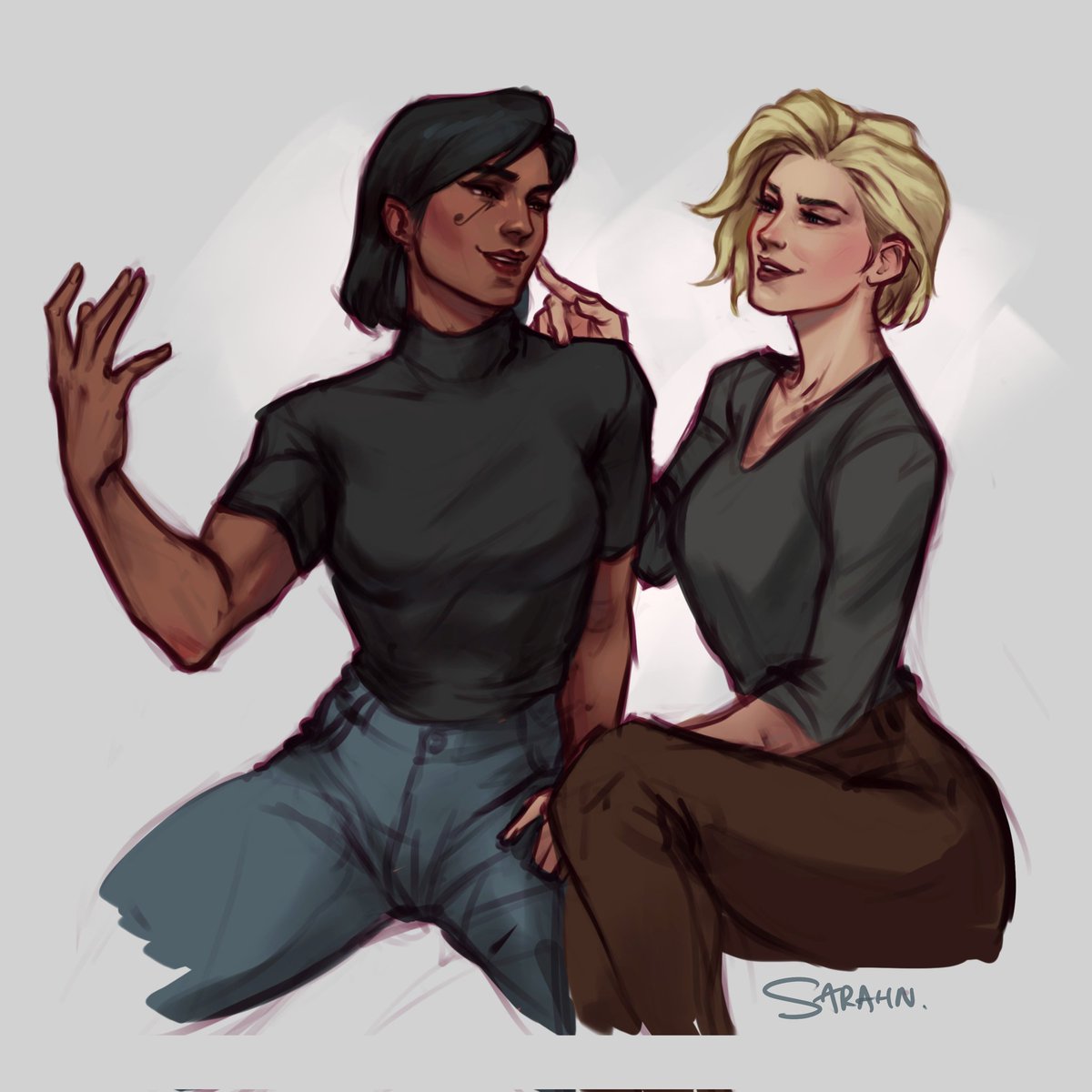 sarahndraws's tweet photo. pharmercy brain rot flaring up again with all these new interactions https://t.co/8uDFfMXNiW