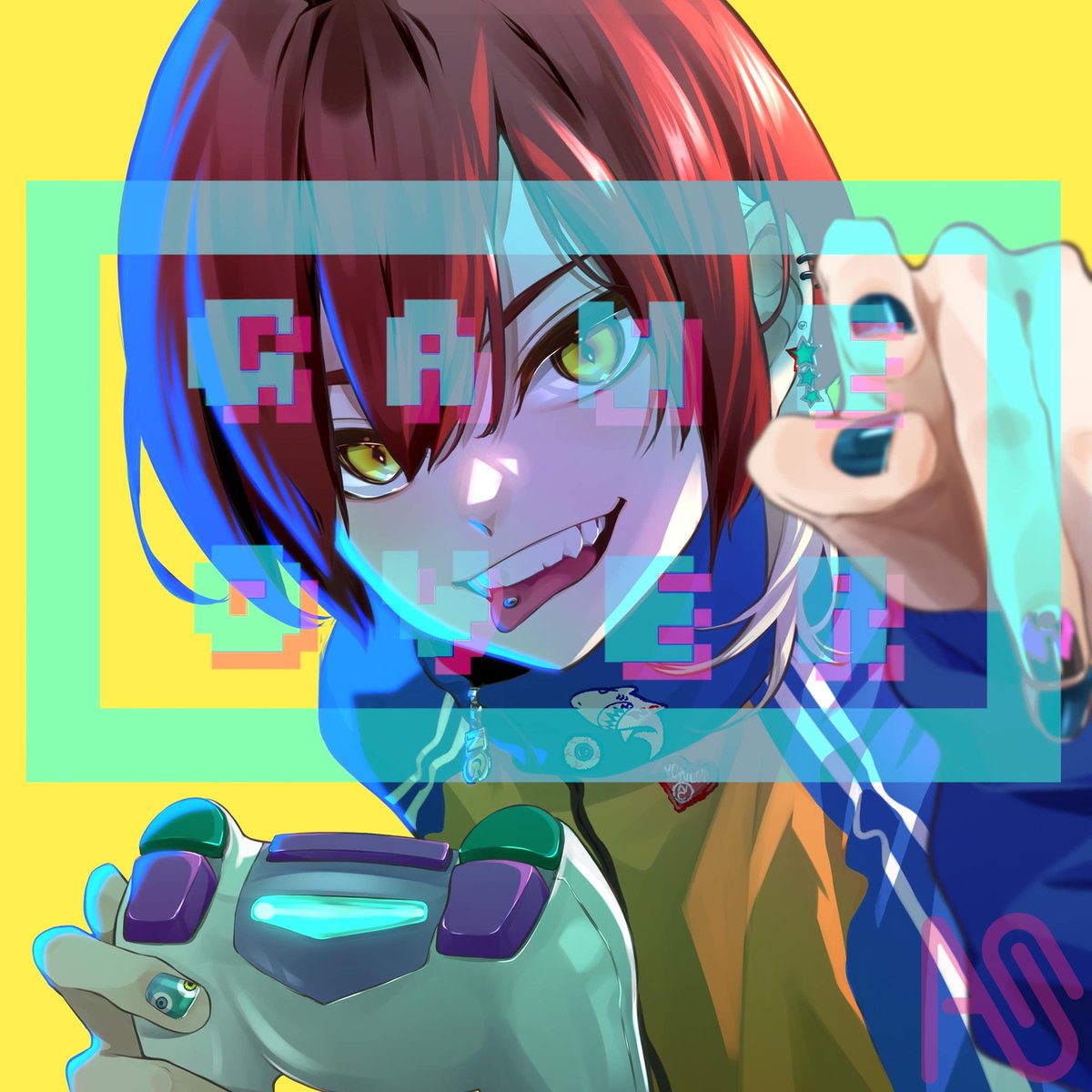 ゲームオーバー medibang.com/picture/3a2303… #ARTstreet #MediBang #オリキャラ #男の子 #ゲーム #光