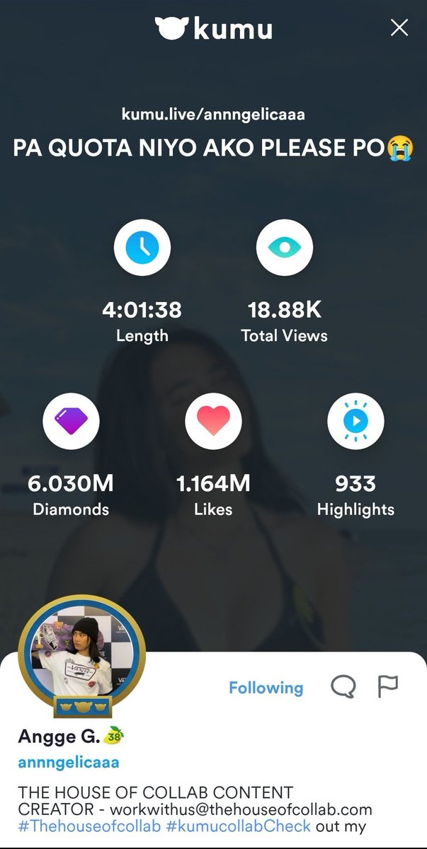 anggeeekins's tweet photo. Happy anniv on kumu maal ko! wala man ako nung pinaka una mong live sa kumu dahil forda abang palang ako sayo nun sa tiktok hahaha but i'm thankful pa rin na nasubaybayan ko lahat na achievements mo mula moon hanggang ngayon. I'm always proud of you AJ ko @AngelicaGegante 🫶🏻❤ https://t.co/ACu1CeIvD0