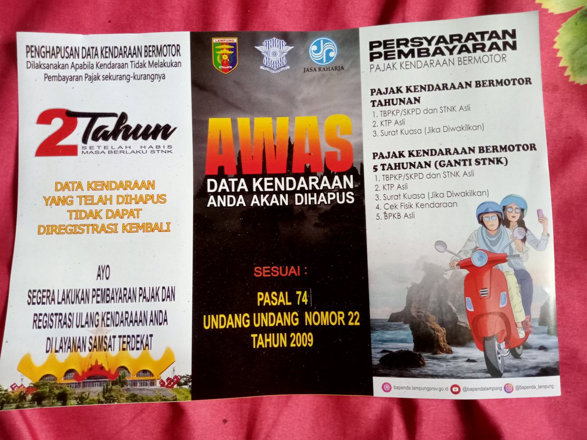 ini bagus untuk meningkatkan pendapan daerah dan negara dari sektor pajak..
tapi mbok ada PEMUTIHAN total dulu buat wajib pajak,biar mereka yg sudah telat pajak tidak terlalu berat,dan juga negara biar tampak memberi kemudahan....
<a href="/ListyoSigitP/">Listyo Sigit Prabowo</a> 
<a href="/kemenkeu/">Kementerian Keuangan</a> 
<a href="/jokowi/">Joko Widodo</a>