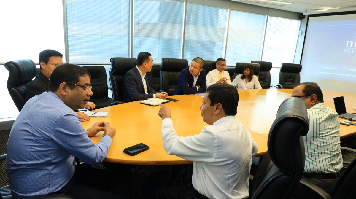 Investin_SL's tweet photo. Leading Malaysian business magnate, Dato Chan Tien Ghee (TG), the MD of Central #Malaysian Properties and his team had a productive discussion with @Investin_SL top officials related to new #investment opportunities in Sri Lanka 

#business #InvestinSL #MalaysianInvestment https://t.co/VQKCZRLNH6