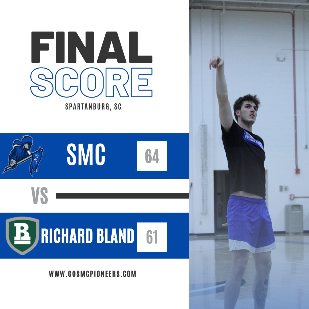 #SURVIVEANDADVANCE

Rollneers push through in a thriller OT win versus Richard Bland. Xavier Thorton led the way with 16pts. Round 2 tomorrow at 4 versus Brunswick CC💙🤍