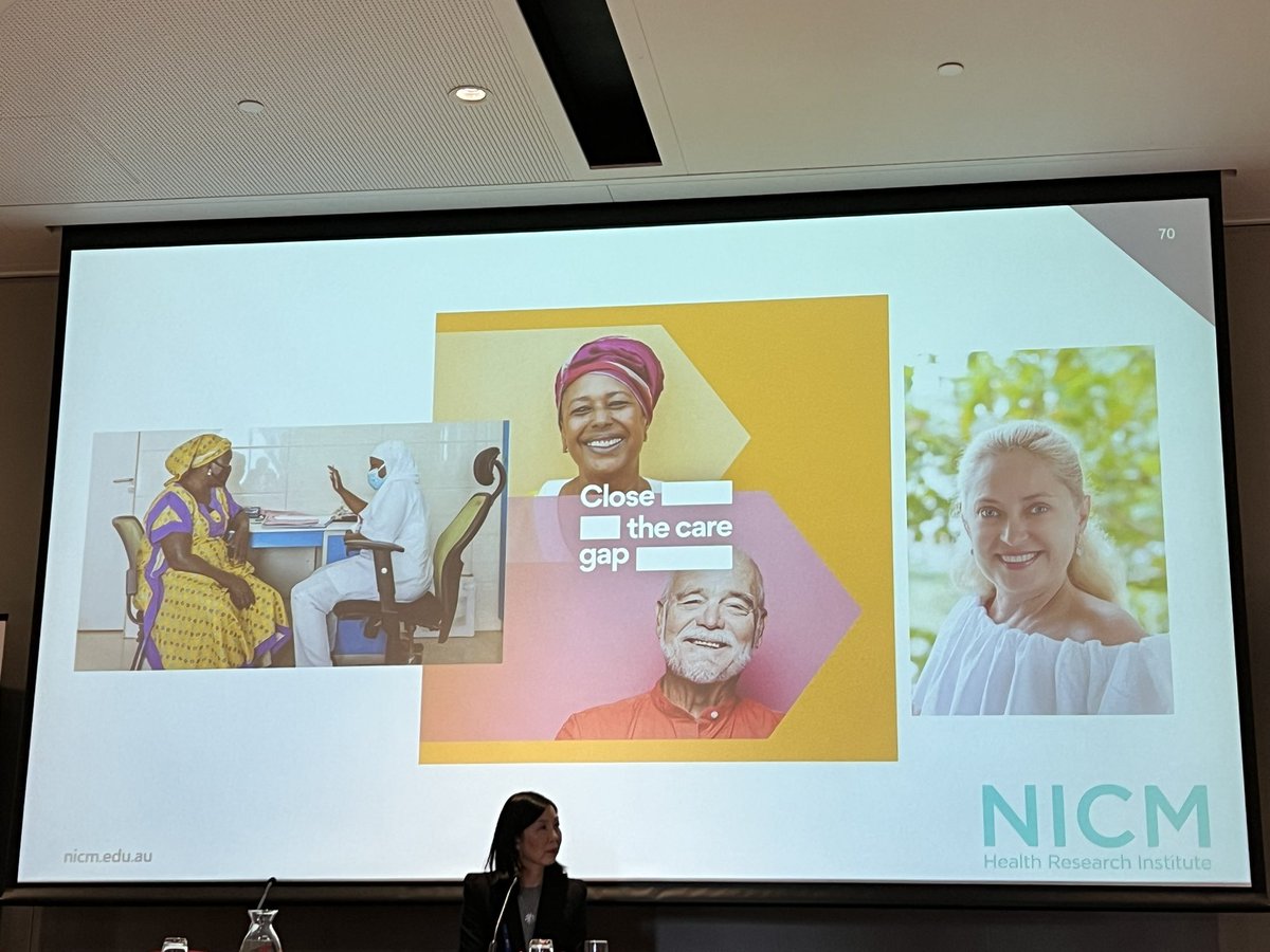 Superb presentation @drcarolynee on #integrativeoncology and global considerations for cancer survivors @COBLH @westernsydneyu NICM, @COSA_Surviv . And lack of funding (0.36% of NHMRC funding) to improve evidence for safe integration into standard care @Integrativeonc #surv23