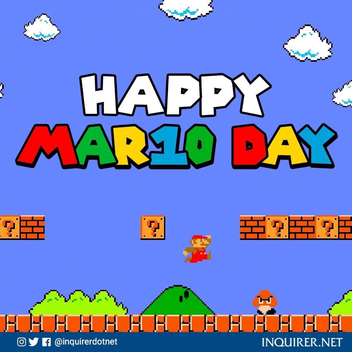 Inquirer on Twitter "HAPPY MARIO DAY! Today marks the celebration of