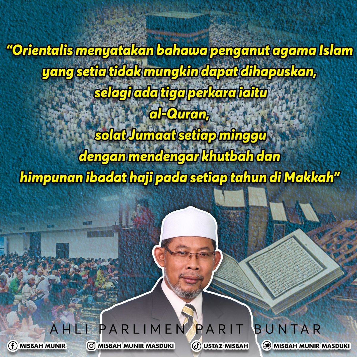 Para orientalis mendedahkan perancangan jahat terhadap Islam dengan memalapkan tiga elemen tersebut. Perancangan halus seperti ini harus disedari oleh umat Islam zaman sekarang. 

-admin am-