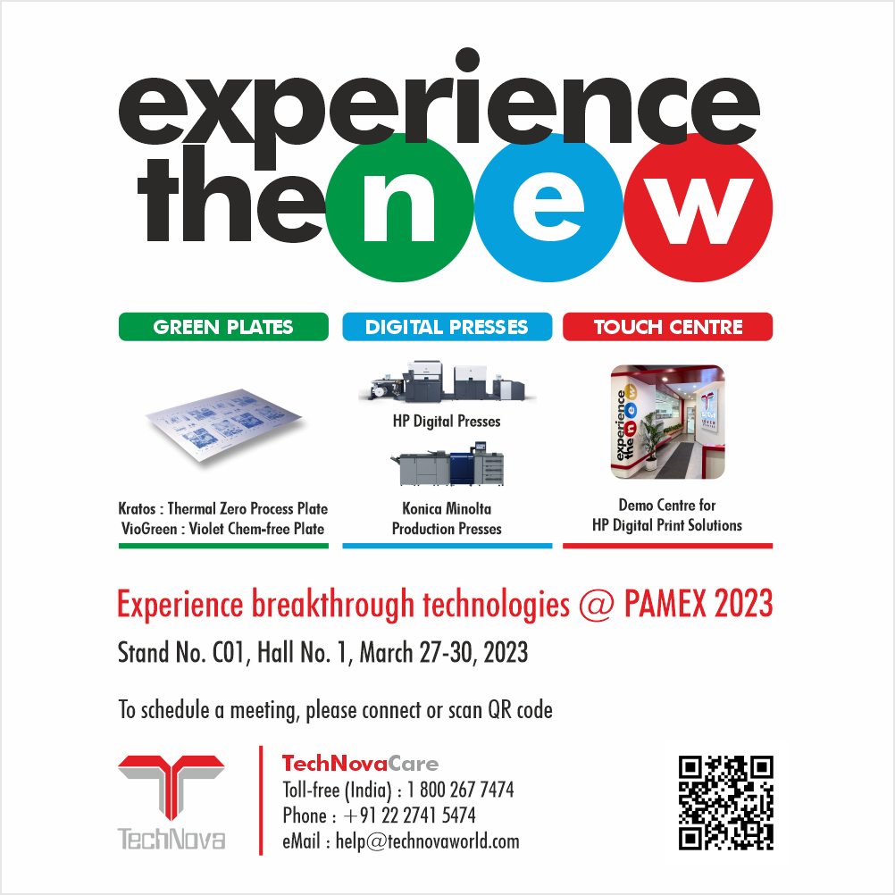 TechNovaWorld's tweet photo. Experience the New!
We are excited to see you at Pamex 2023✨
To schedule a meeting or a customised demo,
please click here https://t.co/Lp3NFyZg1c
#technova #pamex #pamex2023 #greenprinting #digitalpresses
#digitalprintmedia #TTC #Experiencecenter #mumbai https://t.co/WmumWiDEZA