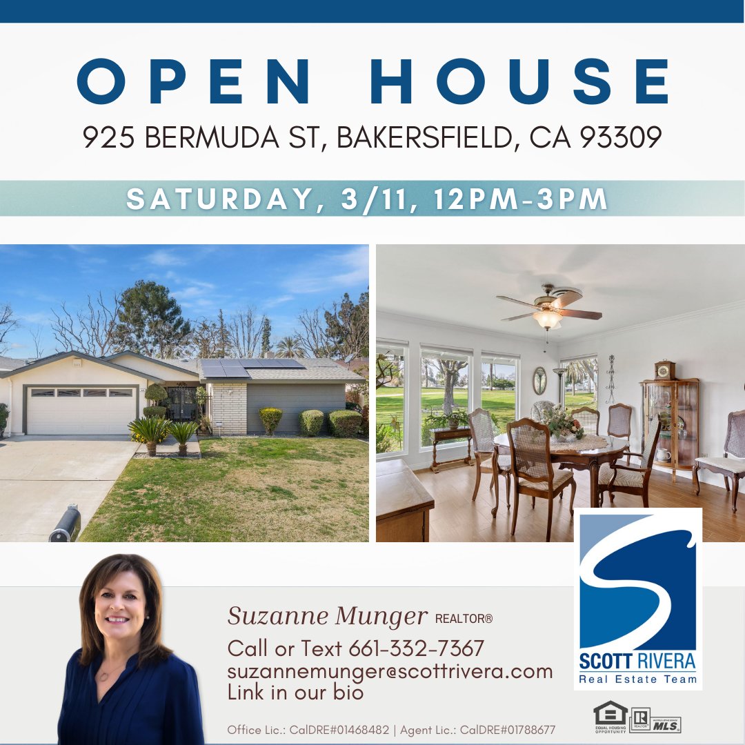 ScottRiveraTeam's tweet photo. OPEN HOUSE: Sat. 3/11 from 12pm-3pm 
We hope to see you there!

Details: https://t.co/j8LV60Mw3i

661-589-2222, CalDRE: 01468482 #bakersfield  #bakersfieldrealestate #condoforsale #bakersfieldhomeforsale  #bakersfieldhome #openhousebakersfield #condobakersfield https://t.co/P0PVqb7ZCv