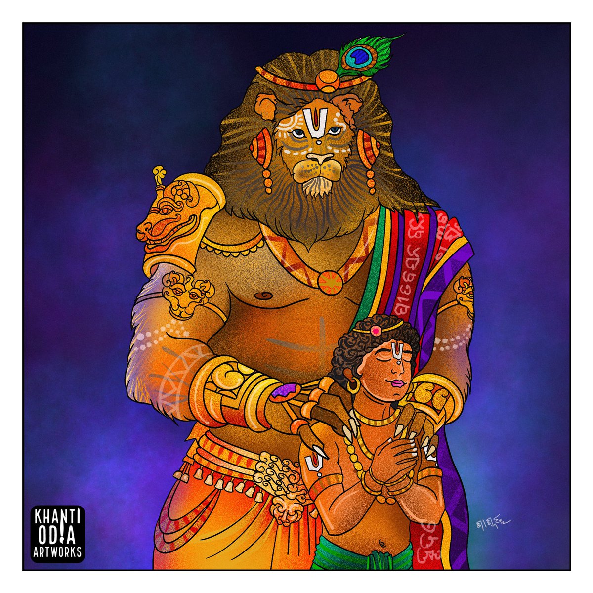 pureodiasaswata's tweet photo. NRUSINGHA
The fourth Abatara of the Hindu god Lord Bishnu is called Nrusingha or Narasiha, or Narasingha.
#Odisha #Nrusingha #KhantiOdiaArtworks #Jagannatha https://t.co/KQ6W9IUske