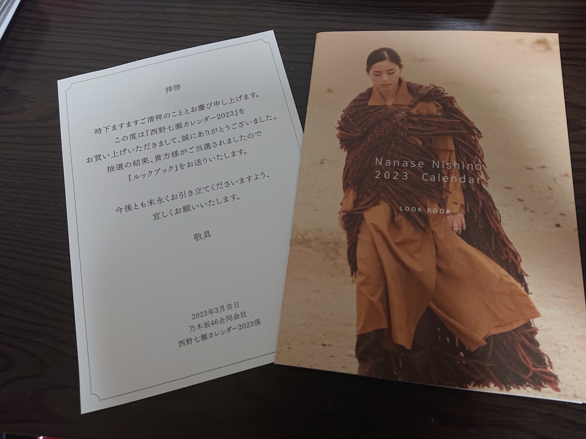 西野七瀬 2023カレンダーアザーカットLOOK BOOK 当選 | www.ibnuumar