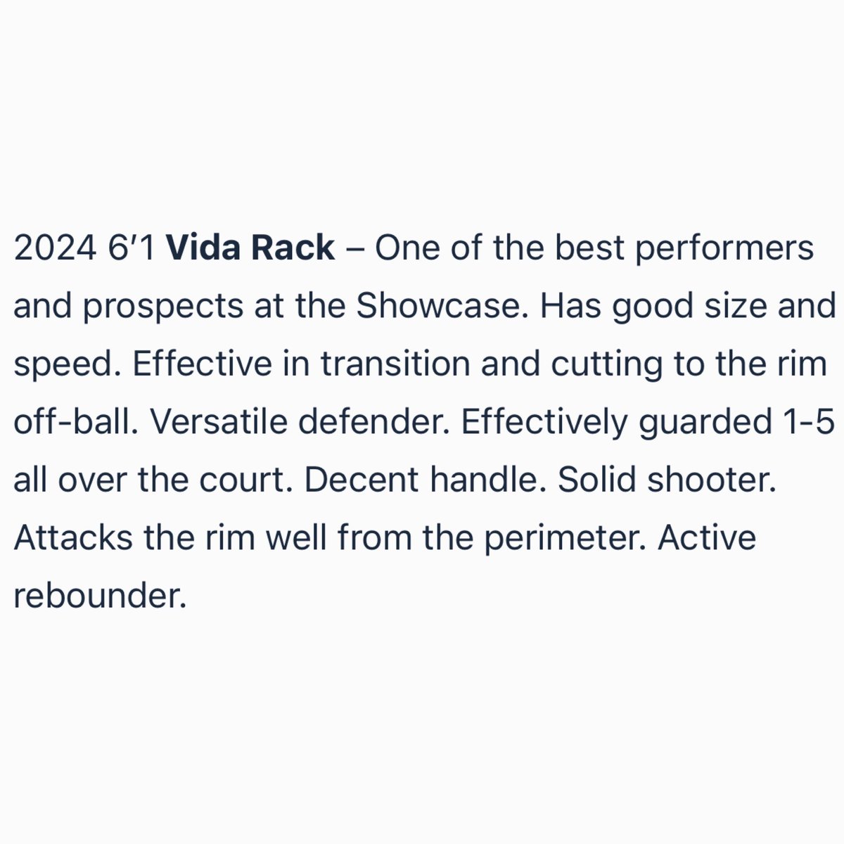 Coast 2 Coast Showcase Evaluation