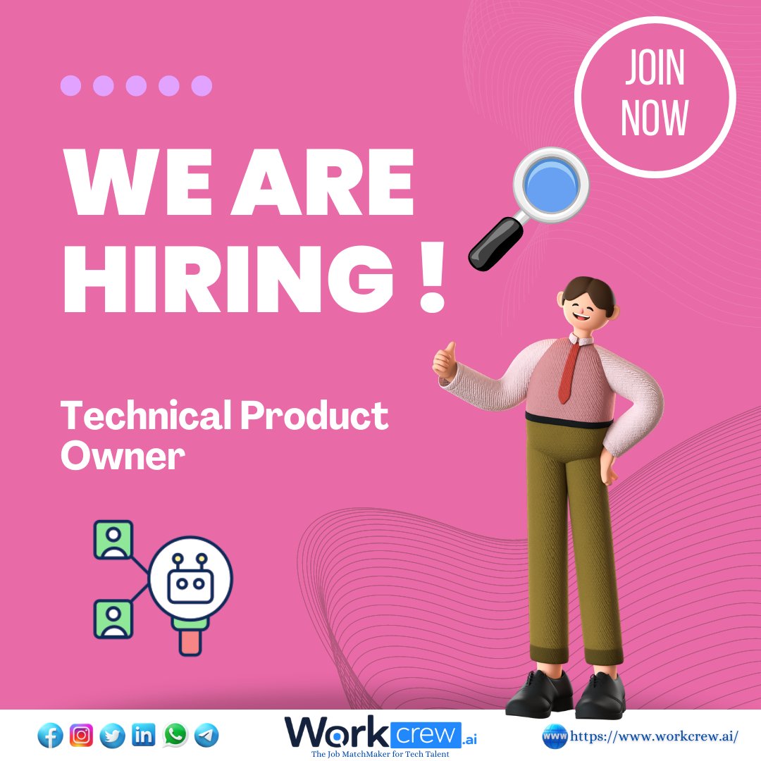 Altimetrik is hiring for Technical Product Owner in Bangalore.

😎 Follow us for daily job updates!

👇 Apply Here or Get more details:
lnkd.in/dKfY9rr5

#technicalprojectmanager #technicalprojectmanagement #hiring #experienced #hiringnow #wearehiring #hiringalert