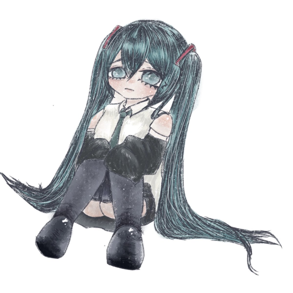 妹が描いたみくちゃん😼 