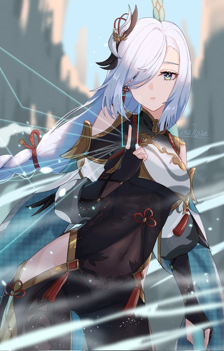 #申鶴生誕祭2023
 #原神
カッコイイ、可愛いな申鶴さん好き…! 