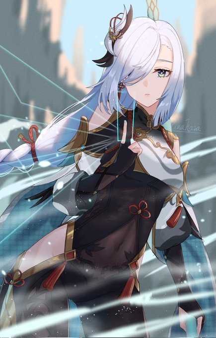 #申鶴生誕祭2023
 #原神
カッコイイ、可愛いな申鶴さん好き…! 