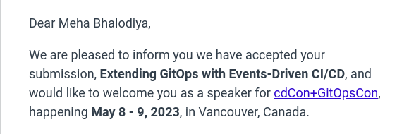 Getting CFP accepted, but no Visa Appointment available is such a pain! 😣

I need to drop speaking at cdCon + GitOpsCon this time 🥲