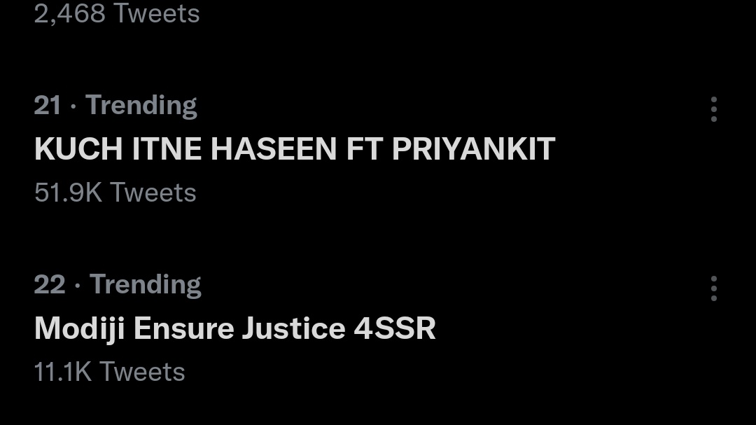 Congratulations Guys,Our Tagline has Crossed 50k Crossed Tweets it's Trending in India at 21th Position!!

Keep tweeting &amp; Retweeting

KUCH ITNE HASEEN FT PRIYANKIT