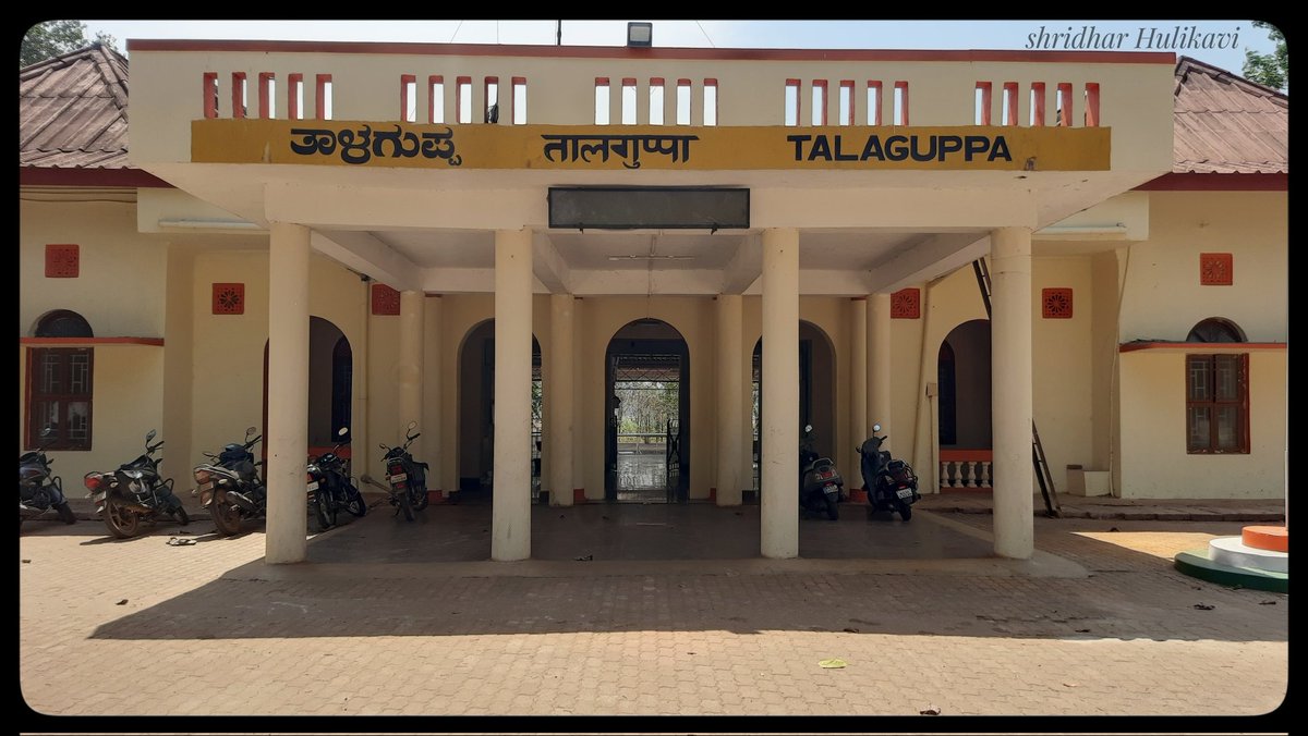 Hulikavishri's tweet photo. #Talguppa Railway Station one of the Oldest Railway Station Building since #British Time https://t.co/PrEBSXxIzK