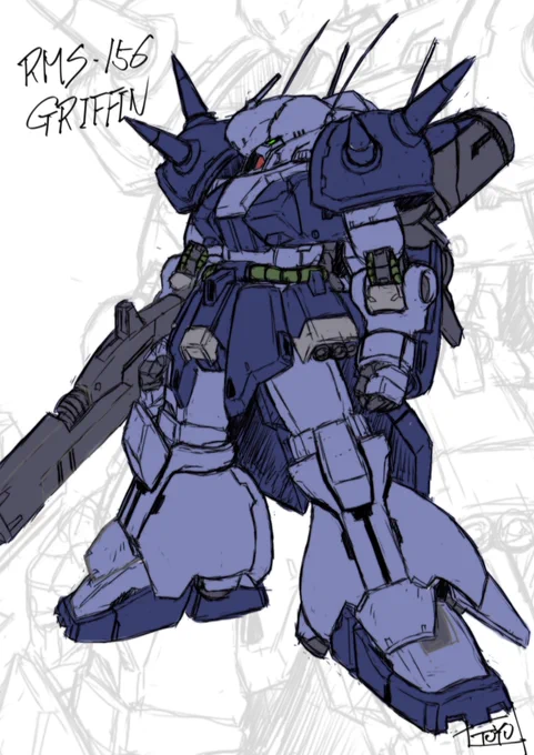 グリフォン #メカ #ガンダム #マラサイ  