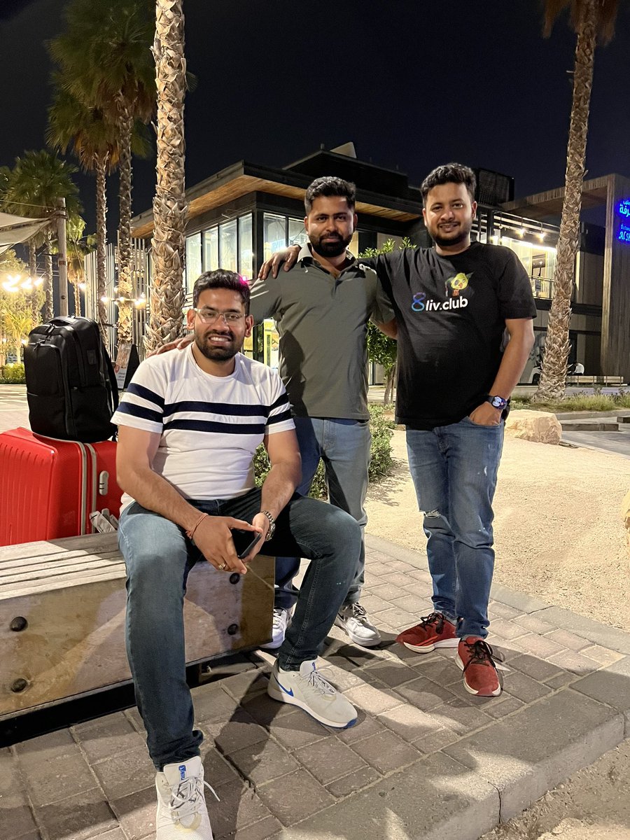 HeyVixon's tweet photo. Three Co-BLIVers at La Mer beach 🏝️ 

We are in Dubai 🇦🇪 . If you wanna talk 

- NFT perps for degen traders
- Options on NFT
- investable products like ETF on NFT
- anything financial product on top of NFT,

Then we are here! 
Kindly DM or just respond to this tweet 🫡 https://t.co/uLhiuRltp6
