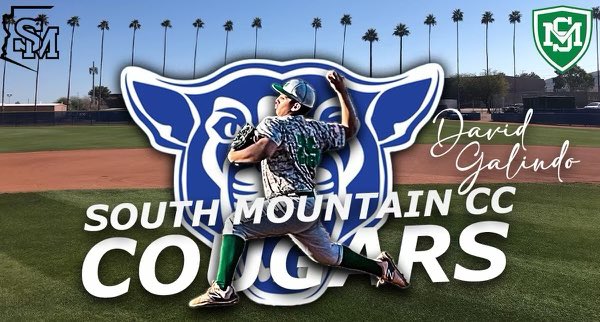 I am very excited, grateful, and blessed to announce that I will be furthering my baseball and academic career at South Mountain Community College starting in the Fall of 2023! Go Cougars! <a href="/SoMtnBaseball/">South Mountain Baseball</a> <a href="/SMBaseball/">St Mary's Baseball</a>  <a href="/TrexBBC/">AZ T-Rex</a>