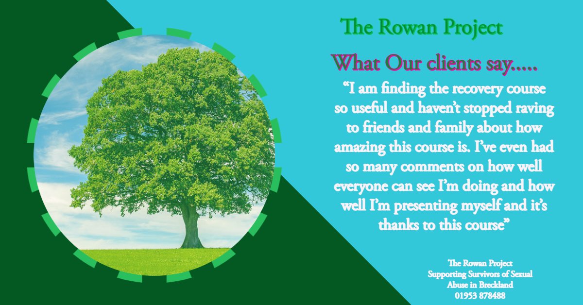 therowanproject's tweet photo. We wanted to share this amazing feedback we have received from one of our clients on our first ever recovery toolkit course! 
Watching these clients grow in strength every week is a true inspiration and honour.
#powerposing #affirmations #sexualabuserecovery https://t.co/JxEKvzg36x