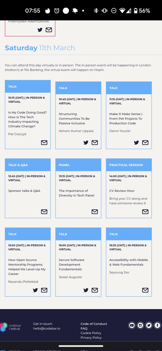 NikitaKoselev's tweet image. Friends, tomorrow is the last day of the #codebar festival, this year.
Luckily it is both online and offline, so you are very welcome to register to the online ☺️
Amazing topics. Really.
My fav: @ashwinexe - Structuring #Communities To Be Passive Inclusive
#opensource