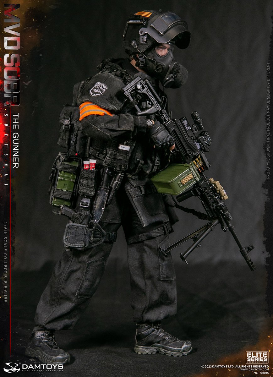 damtoys's tweet image. DAMTOYS : RUSSIAN SPETSNAZ MVD SOBR PKM GUNNER  NO.78095  
CODE:6970569621319