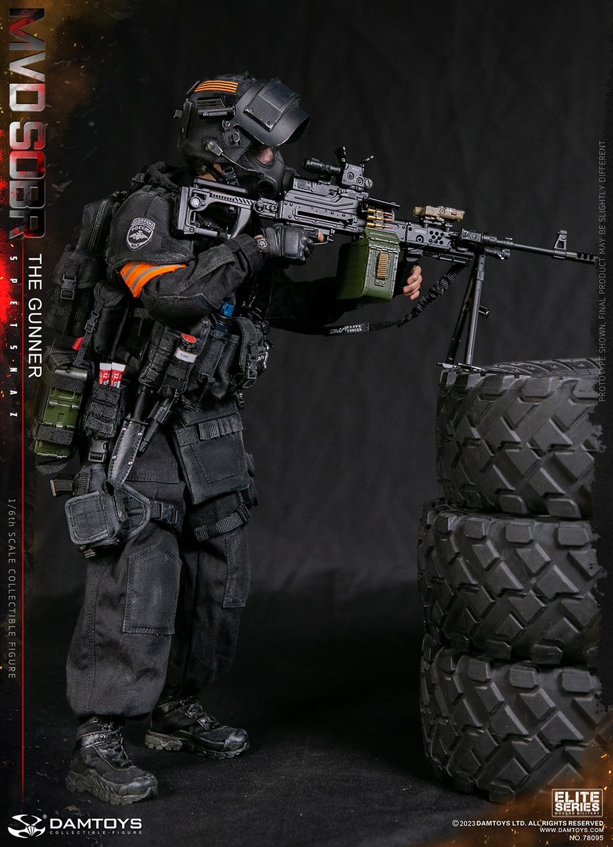 damtoys's tweet image. DAMTOYS : RUSSIAN SPETSNAZ MVD SOBR PKM GUNNER  NO.78095  
CODE:6970569621319