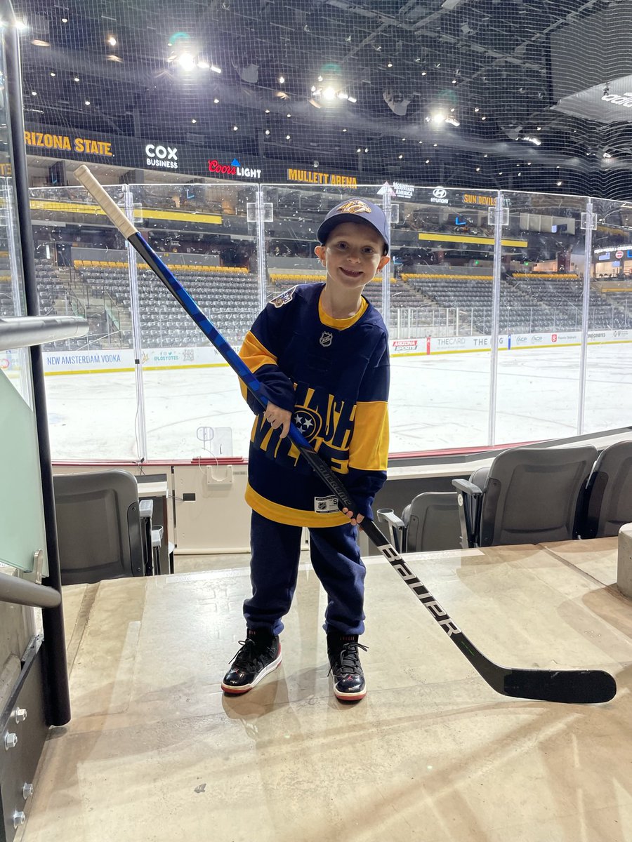 ColleenPittam's tweet photo. Thanks @PredsNHL @JuuseSaros @jtmaddog11 Freddy had the BEST DAY 🏒🥅 https://t.co/EvZEQs5j9A